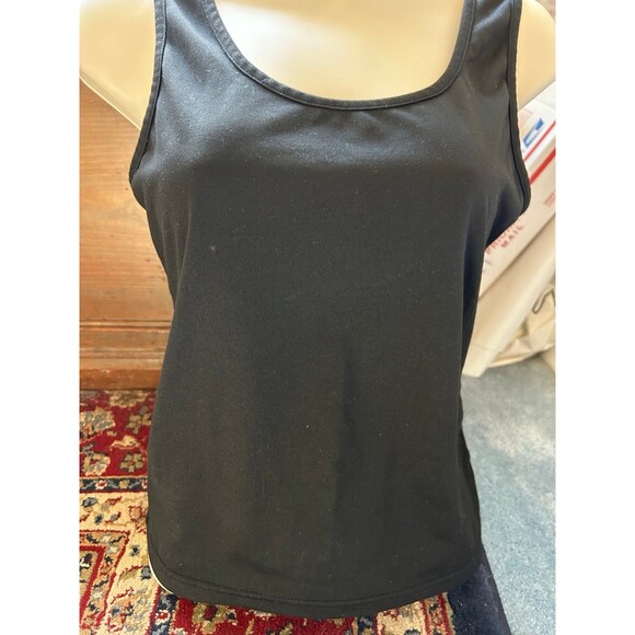 Tops - Black Longline Tank - L